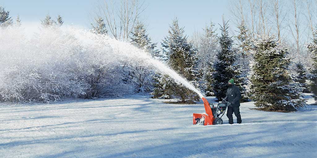 snow blowing